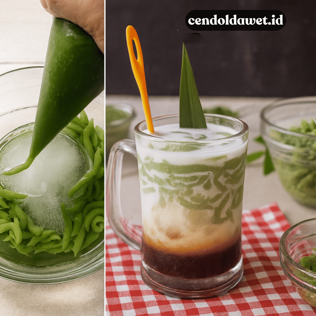 Cara Bikin Cendol Dawet Hijau dengan Santan Gurih dan Segar