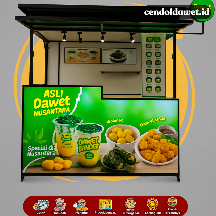 Desain Booth Menarik untuk Bisnis Cendol Dawet