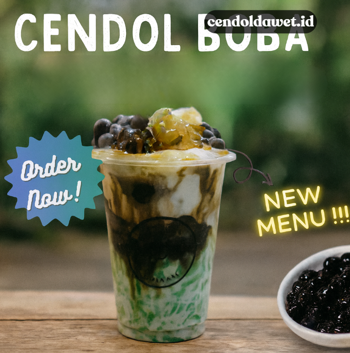 Cendol Dawet Boba, Perpaduan Tradisional dan Modern yang Unik!