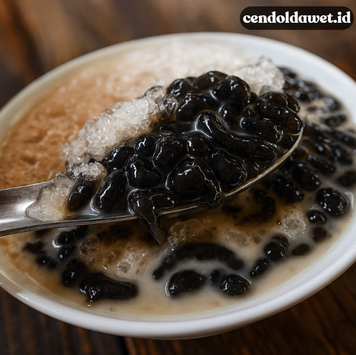 Dawet Ireng Purworejo dengan Warna Hitam Alami yang Unik