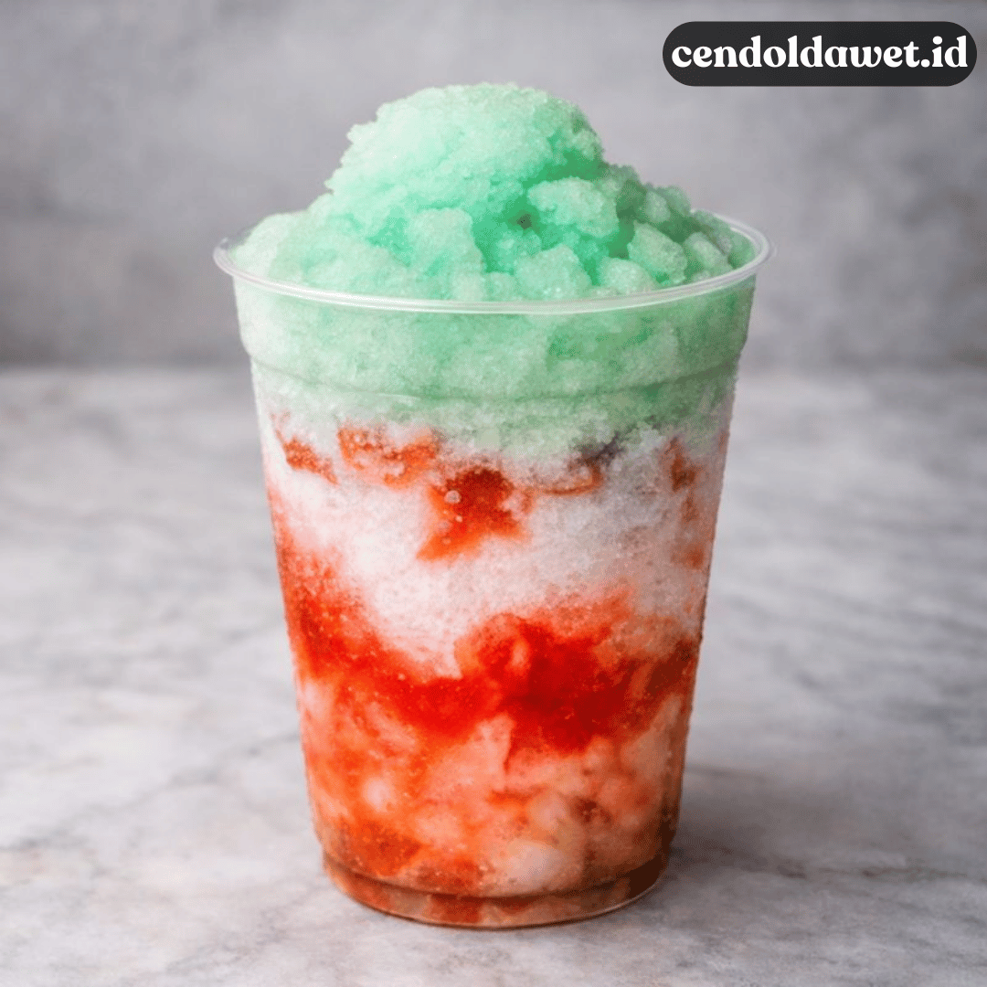 Cendol Dawet Salju, Minuman Frozen Viral 2025