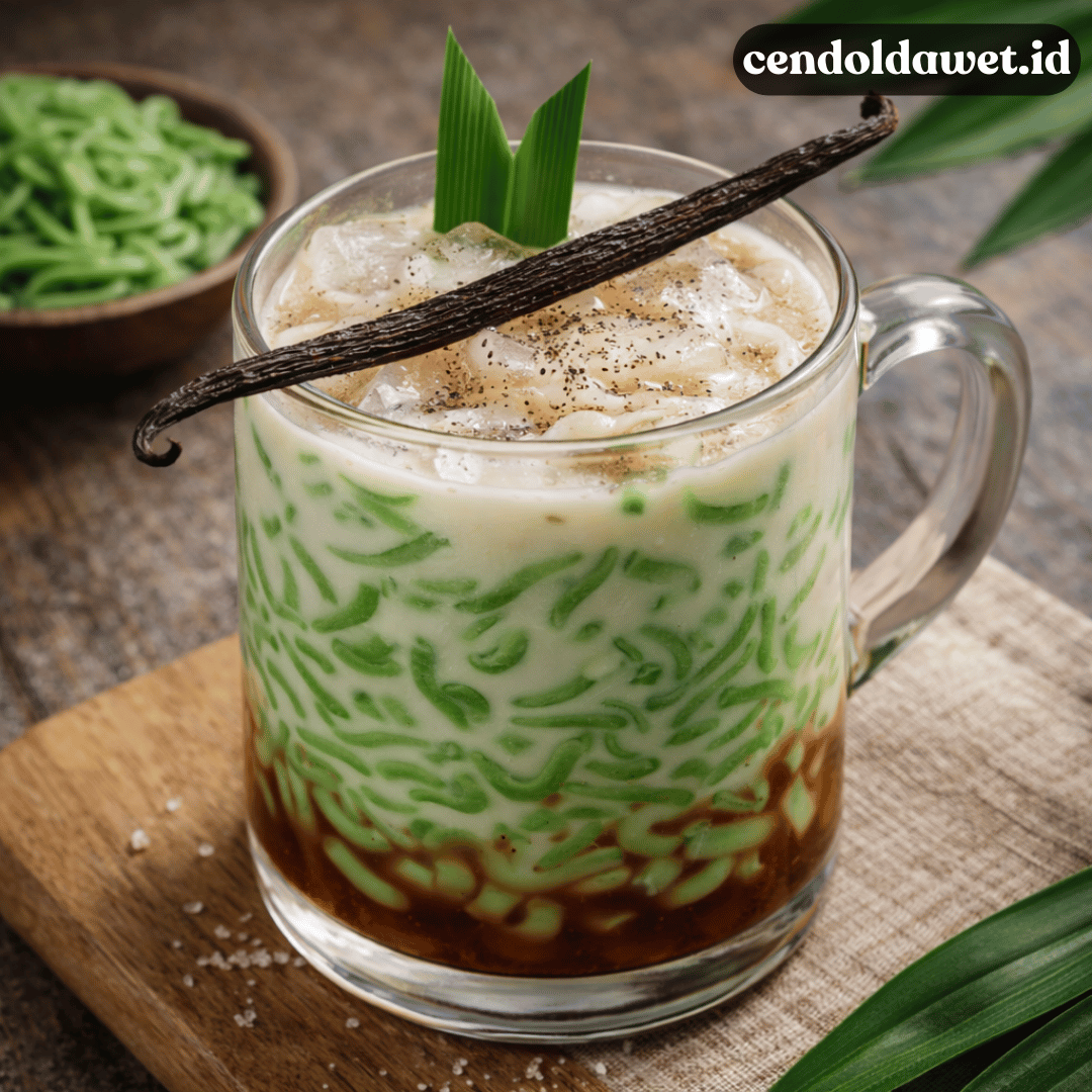 Resep Cendol Dawet Vanilla Bean, Harumnya Kelas Premium