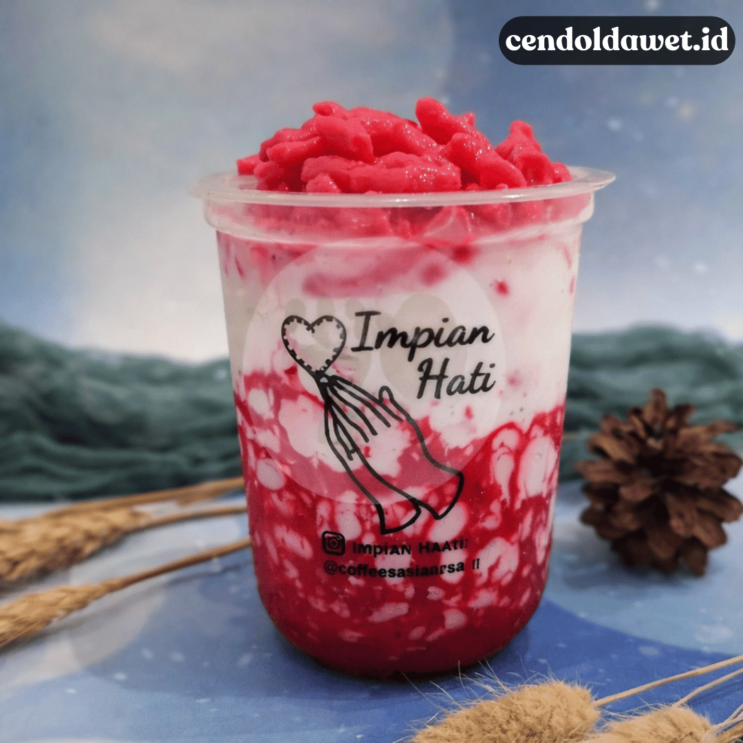 Resep Cendol Dawet Red Velvet, Warna Memikat Rasanya Mantap