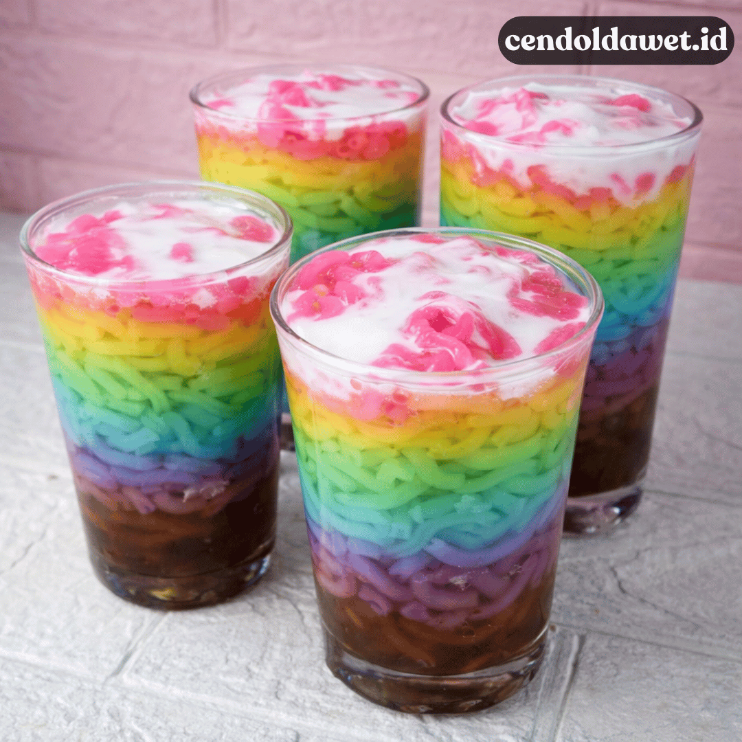 Cendol Dawet Viral Warna Pastel, Cara Bikinnya Bikin Kaget!