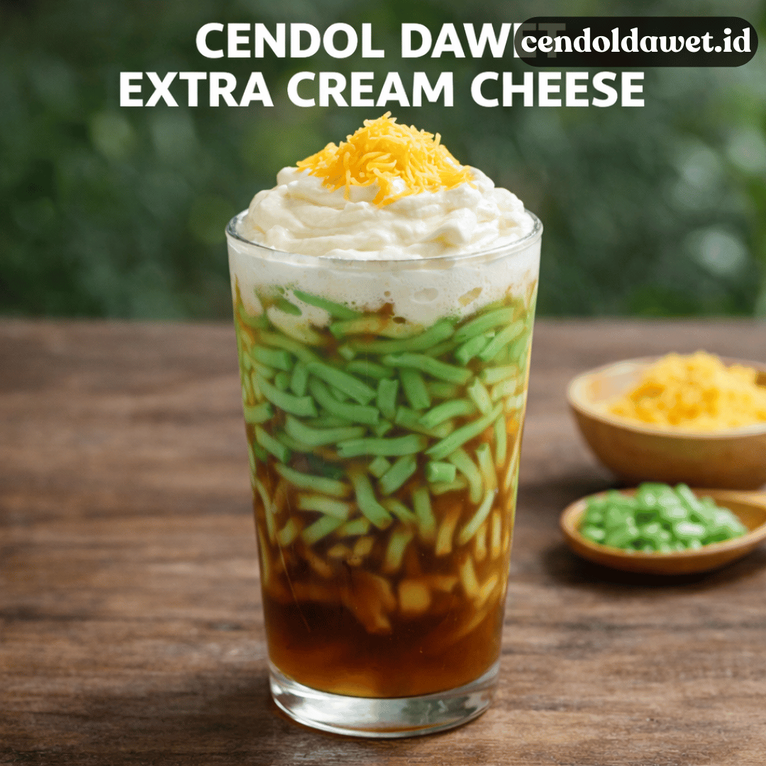 Cendol Dawet Extra Cream Cheese, Dessert Kekinian Creamy