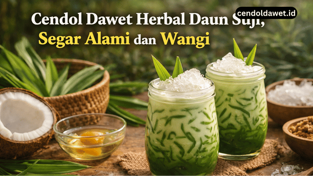 Cendol Dawet Herbal Daun Suji, Segar Alami dan Wangi