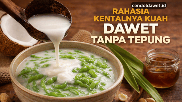 Rahasia Kentalnya Kuah Dawet Tanpa Tepung Tambahan