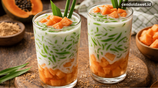 Resep Cendol Dawet Pepaya yang Segar dan Mudah Dibuat
