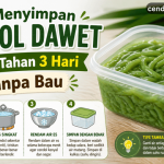 menyimpan cendol dawet agar tahan 3 hari