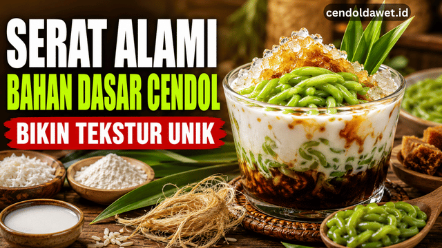 Serat Alami Bahan Dasar Cendol Bikin Tekstur Unik